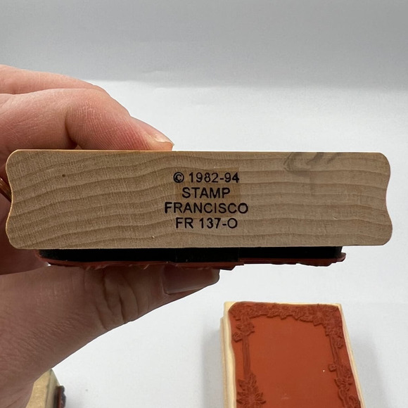 Vintage Lot Rubber Stamps Crafting Junk Journaling Christmas Stained Glass - Picture 6 of 12